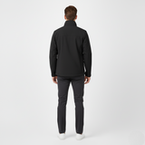 Men's Black Water-Resistant Softshell Performance Jacket