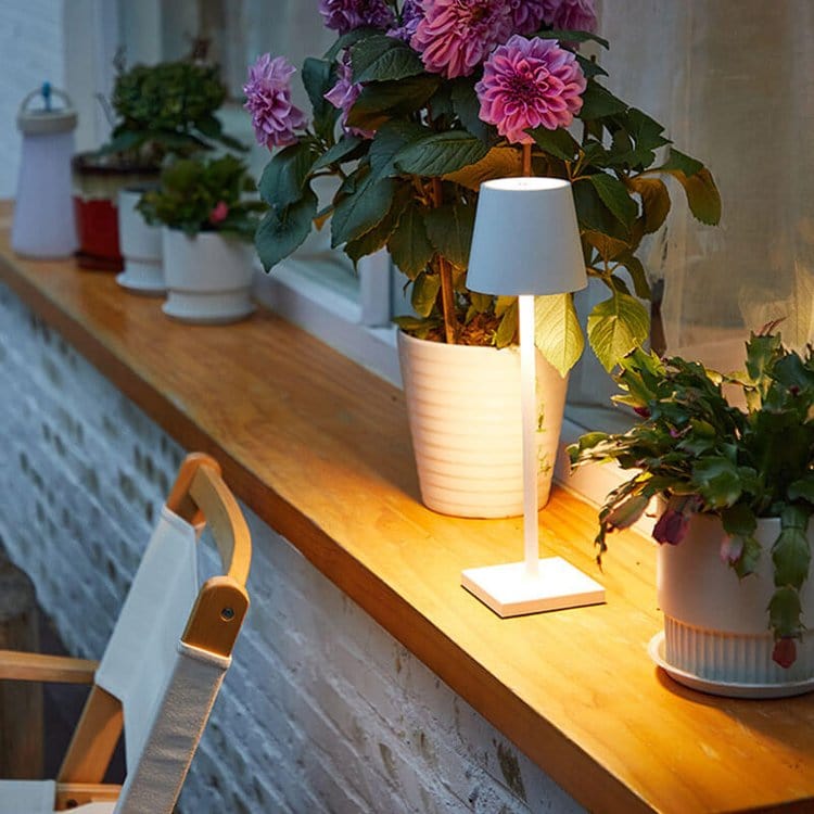 Alexa-enabled waterproof LED table lamp - minimalist design & voice control