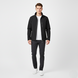 Men's Black Water-Resistant Softshell Performance Jacket
